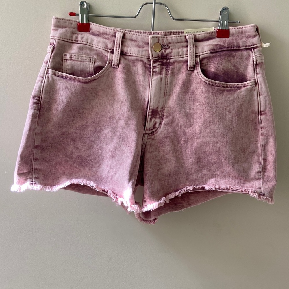 UNIVERSAL THREAD High Rise Midi Acid Wash Pink